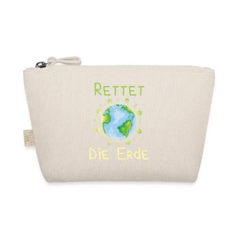 Umweltschutz Klimaschutz Tierschutz Rettung Erde - Bio-Täschchen - Natur - Vorne