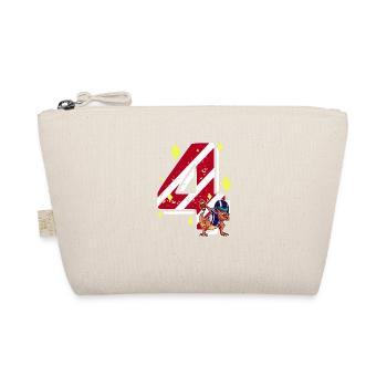 4 ans Dino American Football 4ème anniversaire - Trousse biologique - nature - Devant