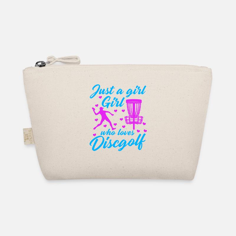 Mädchen, Das Disc Golf Vintage Ultimate Frisbee Bio-Täschchen