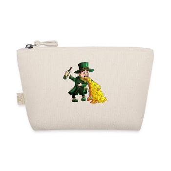 Funny drinker leprechaun for St. Patrick's Day - Organic Pouch - nature - Front