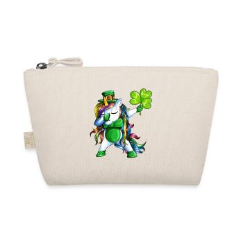 Dab to St Patrick Day Unicorn makes Dabbing - Organic Pouch - nature - Front