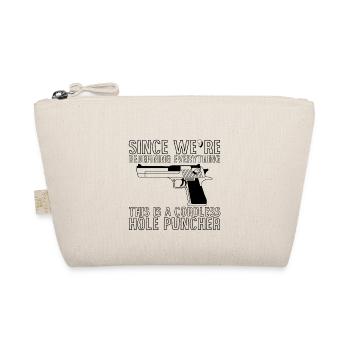 This is a cordless hole puncher 1 - Organic Pouch - nature - Front