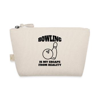 Bowling Gift Bowling Ball Bowling Cone Bowler - Organic Pouch - nature - Front
