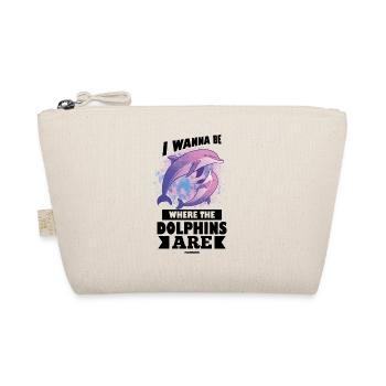 Dolphin Dolphin School Mammal Sea Dolphinarium - Organic Pouch - nature - Front