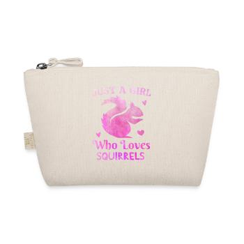Juste une fille qui aime les loups roses tie dye vêtements - Trousse biologique - nature - Devant