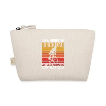I'm a mountain bike dad fun cycling - Organic Pouch - nature - Front