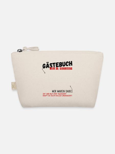 30. Geburtstag Gästebuch 30 Jahre - Bio-Täschchen - Natur