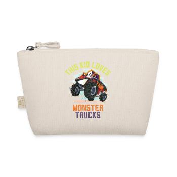 This Kid loves Monster Trucks - Organic Pouch - nature - Front