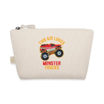 This Kid loves Monster Trucks - Organic Pouch - nature - Front