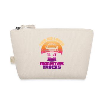 This Kid loves Monster Trucks - Organic Pouch - nature - Front