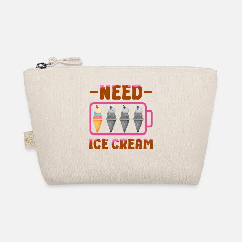 Ice Cream Battery Cone Need Ice Bio-Täschchen