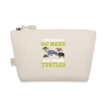Yes I Really Do Need All These Turtles Turtle Love - Bio-Täschchen - Natur - Vorne