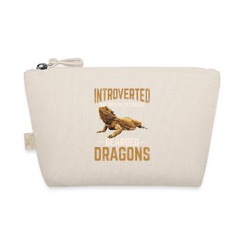Introverted But Willing To Discuss Bearded Dragons - Organic Pouch - nature - Front
