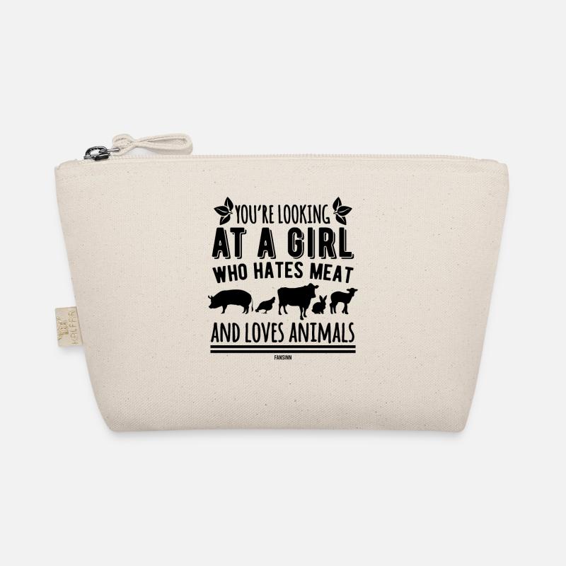 Mädchen liebt Tiere vegan Geschenk Bio-Täschchen