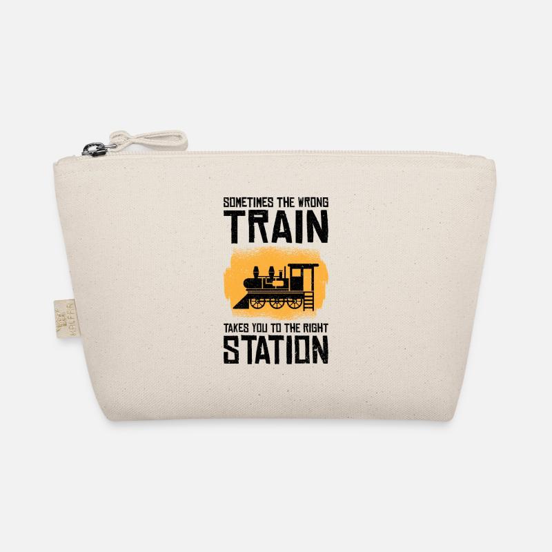 Train Transportation Train Lover Train Station Organic Pouch