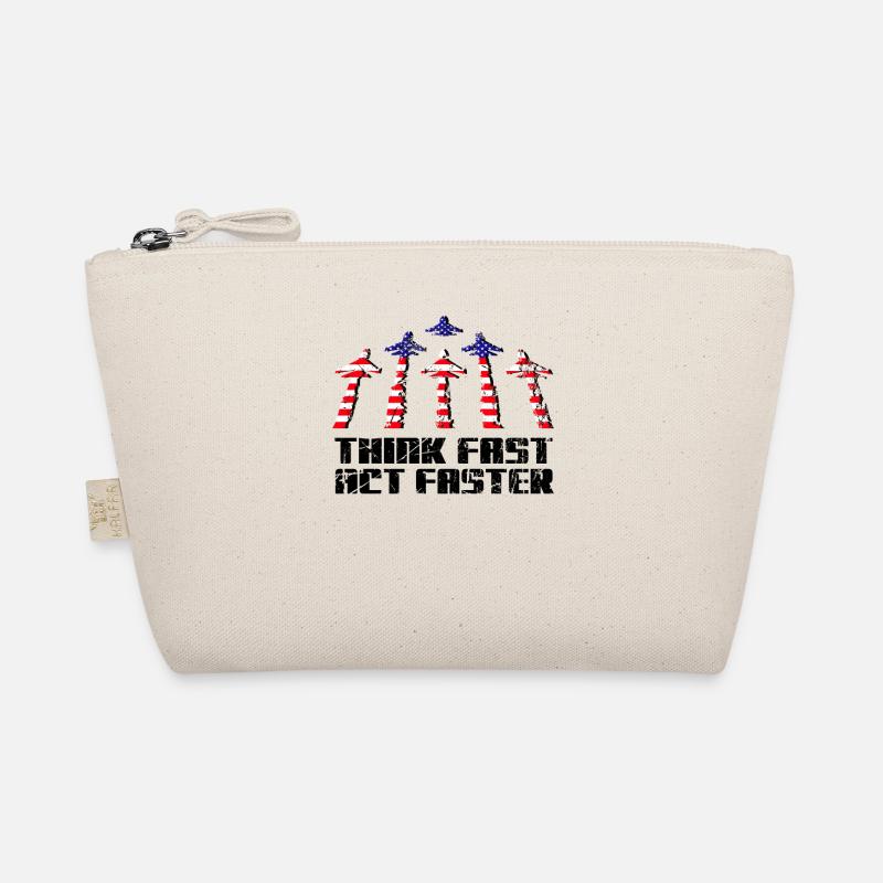 Jet Fighter Pilot Think Fast Act Faster Aviation Organic Pouch