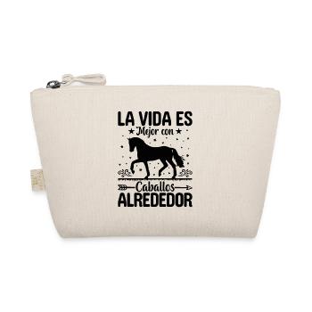 La Vie Est Meilleure Avec Des Chevaux - Trousse biologique - nature - Devant