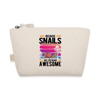 Because Snails are freaking awesome snail - Organic Pouch - nature - Front