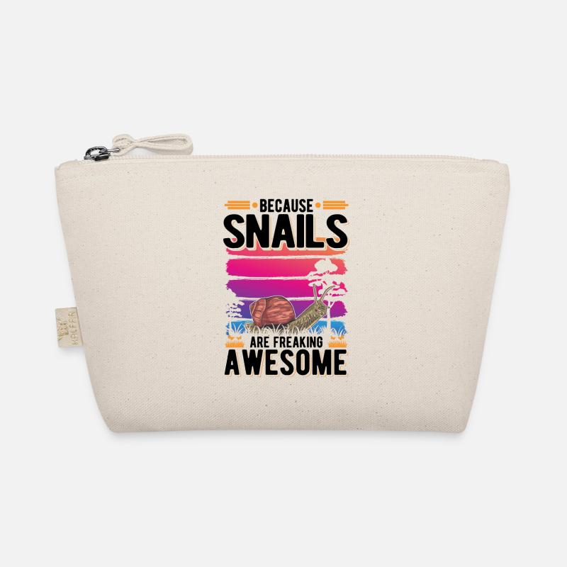 Because Snails are freaking awesome Schnecke - Bio-Täschchen - Natur