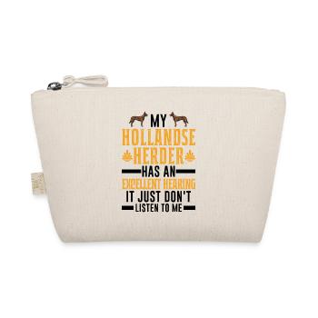 Hollandse Herder Hollandse Herderdshond - Organic Pouch - nature - Front