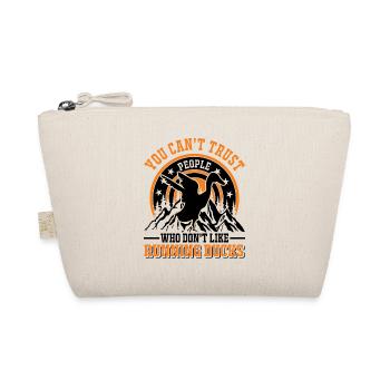 Indian Running Gift Running Duck - Organic Pouch - nature - Front