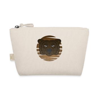 Grizzly Bear Motif Portrait Lune avec Ours - Trousse biologique - nature - Devant
