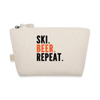 Ski Beer Holiday Skier Ski Resort Skiing - Organic Pouch - nature - Front