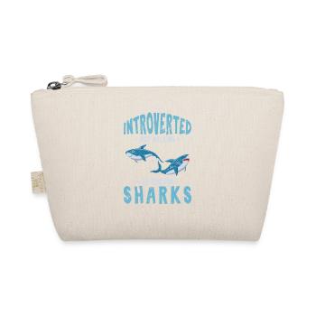 Introverted But Willing To Discuss Sharks Funny Sh - Bio-Täschchen - Natur - Vorne