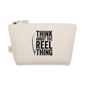 Denken Sie über die Reel Thing Fishing Hobby - Bio-Täschchen - Natur - Vorne