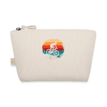 Mountainbike Vintage Retro MTB Downhill Biking Rad - Bio-Täschchen - Natur - Vorne