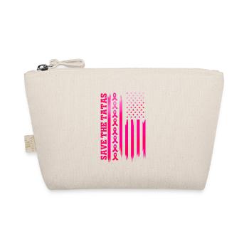 Save The Tatas American Flag - Fighting Breast - Bio-Täschchen - Natur - Vorne