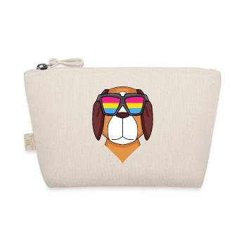 Pansexual St. Bernard Dog - Dog with Glasses - Organic Pouch - nature - Front