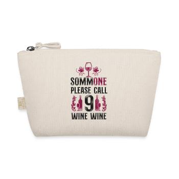 Sommelier Wine Drinking Tasting - Organic Pouch - nature - Front
