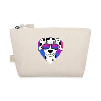 Bisexual Dalmatian dog - dog with glasses - Organic Pouch - nature - Front
