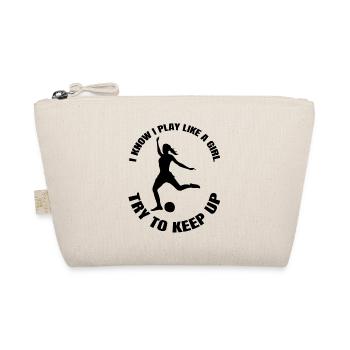 Football Girl Football Coach Football Player Woman - Organic Pouch - nature - Front