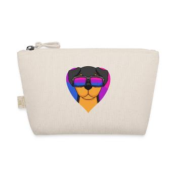 Chien Rottweiler bisexuel - Chien avec lunettes - Trousse biologique - nature - Devant