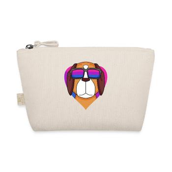 Chien bisexuel Saint-Bernard - chien avec lunettes - Trousse biologique - nature - Devant