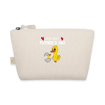 Father's Day Gift - Our First Father's Day - Organic Pouch - nature - Front