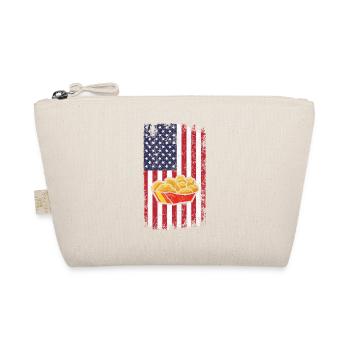 Funny Chicken Nugget American Flag Funny Nugget Lo - Bio-Täschchen - Natur - Vorne