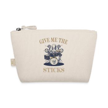 Give me the Sticks Drummer Octopus - Organic Pouch - nature - Front