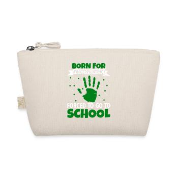 Born For Fingerpainting Forced To School - Organic Pouch - nature - Front