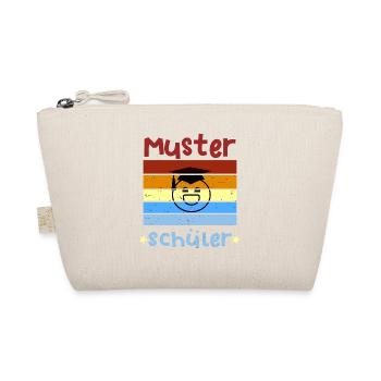 Musterschüler Smile Schulbeginn T shirt - Bio-Täschchen - Natur - Vorne