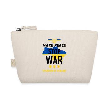 Make peace Stop War - Organic Pouch - nature - Front