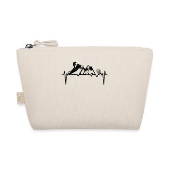 Snowmobiler Snowmobile Beer Heartbeat - Organic Pouch - nature - Front