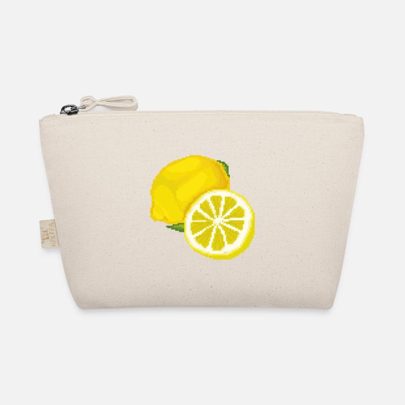 Retro Pixel Lemon Organic Pouch