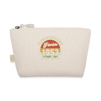 70 Jahre Februar 1953 Jubiläum Vintage Geschenk - Bio-Täschchen - Natur - Vorne
