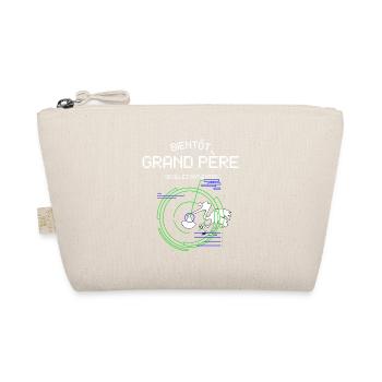 Bientôt Grand Père Pour Futur Papy Naissance Bébé - Organic Pouch - nature - Front