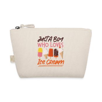 Ice Cream Boy Cone Popsicle Just A - Organic Pouch - nature - Front