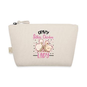 Crazy Silkie Chicken lady Silk Chicken - Organic Pouch - nature - Front