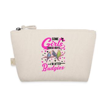 Budgie Girl Welli Parakeet - Organic Pouch - nature - Front